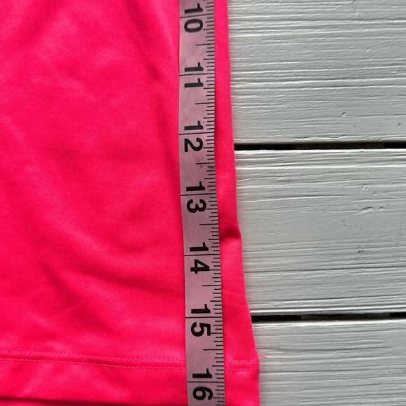 VS PINK Ultimate Quarter Zip Long Sleeve Shirt Neon Pink size Small - Picture 4 of 6